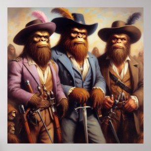 Bigfoot 3 Musketeers Poster