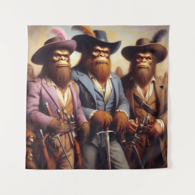 Bigfoot 3 Musketeers Tapestry (Front)