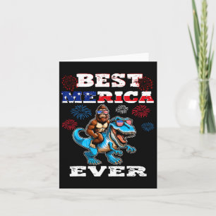 Bigfoot 4th Of July 1776 Boys American Flag Men Wo Card