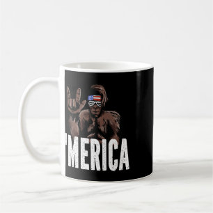Bigfoot 4th Of July American Independence Day Asl Coffee Mug