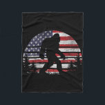 Bigfoot 4th Of July American Usa Flag Patriotic Sa Fleece Blanket<br><div class="desc">Bigfoot 4th Of July American Usa Flag Patriotic Sasquatch</div>