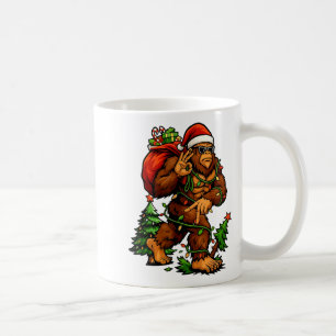 Bigfoot 67 Christmas Tree Lights Xmas Men Sasquatc Coffee Mug
