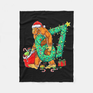 Bigfoot 67 Meme Christmas Tree 67 Baseball Lifesty Fleece Blanket