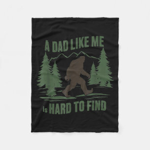 Bigfoot a guy like is hard to find funny forest fleece blanket