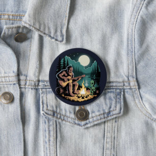 Bigfoot Alien UFO Cryptid Paranormal Encounter 3 Inch Round Button