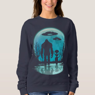 Bigfoot Alien UFO Sweatshirt