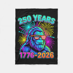 Bigfoot american flag 250th 1776 2026 patrioticBig Fleece Blanket