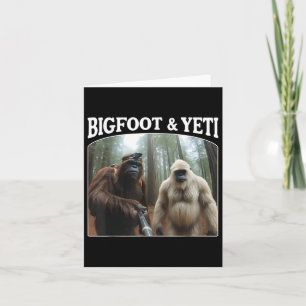 Bigfoot & Yeti Funny Sasquatch Bigfoot Vlogs F Card