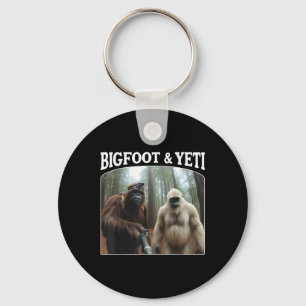 Bigfoot & Yeti Funny Sasquatch Bigfoot Vlogs F Keychain