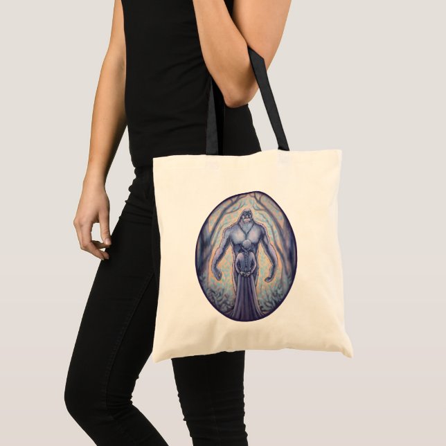 Bigfoot and the Maiden Tote Bags Bigfoot Gifts (Front (Product))