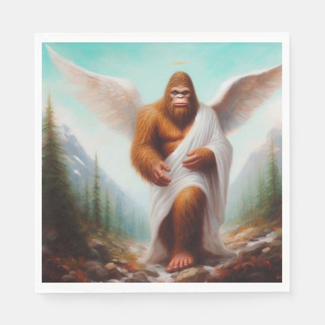 Bigfoot Angel Napkin (Front)