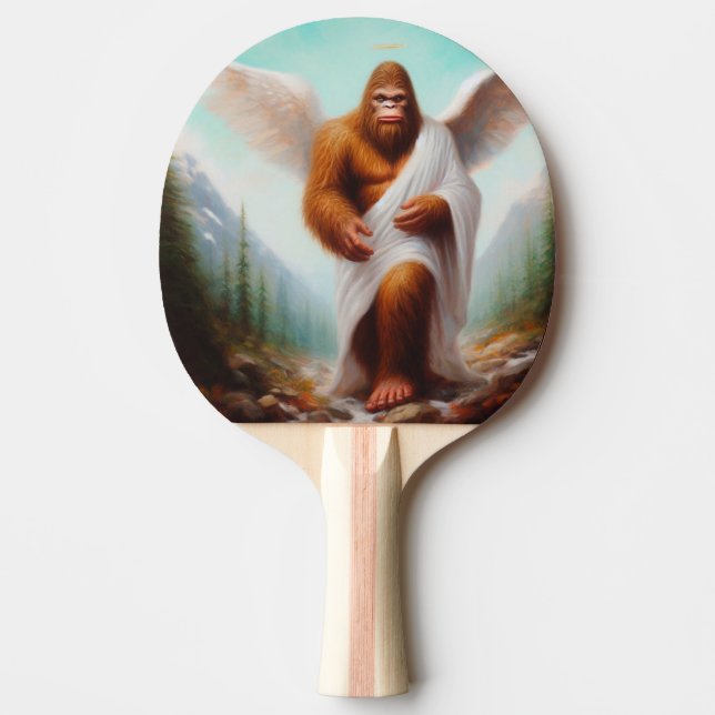 Bigfoot Angel Ping Pong Paddle (Front)