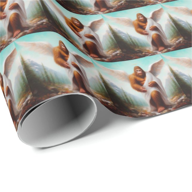 Bigfoot Angel Wrapping Paper (Roll Corner)