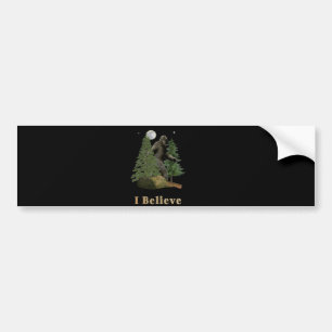 Bigfoot art bumper sticker
