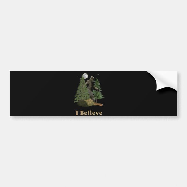 Bigfoot art bumper sticker (Front)