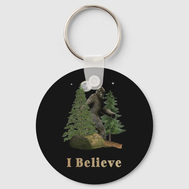 Bigfoot art keychain (Front)