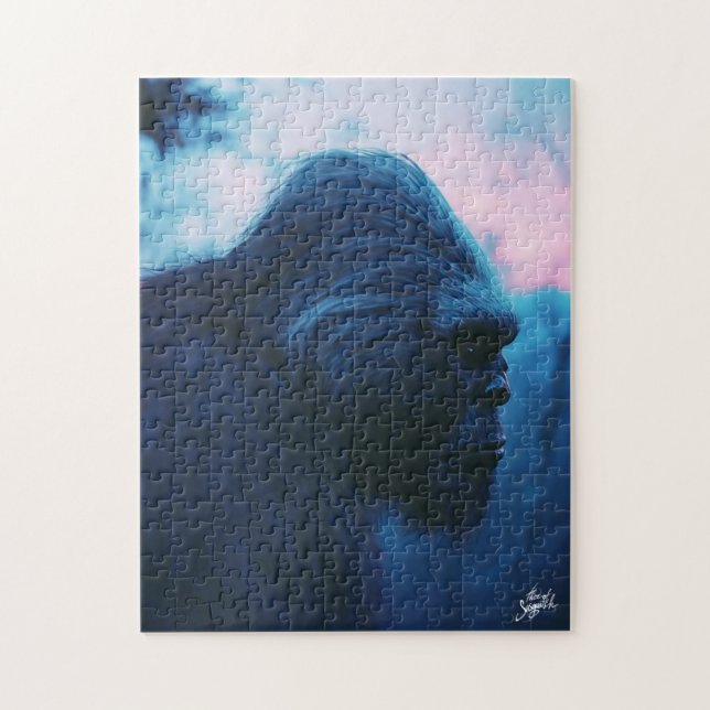 Bigfoot at Dawn: Majestic Mountain Portrait Jigsaw Jigsaw Puzzle (Vertical)
