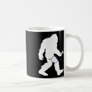 Bigfoot Badminton Player Sasquatch Shuttle Coffee Mug