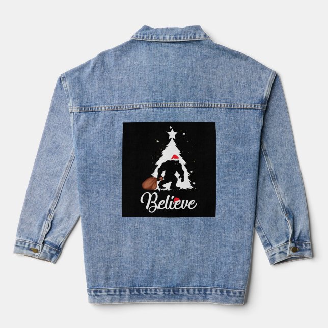 Bigfoot Believe Christmas Shirt (Verso)
