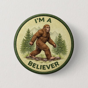 Bigfoot Believer 2 Inch Round Button