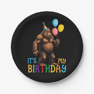 Bigfoot Birthday Party - It’s My Birthday Paper Plate