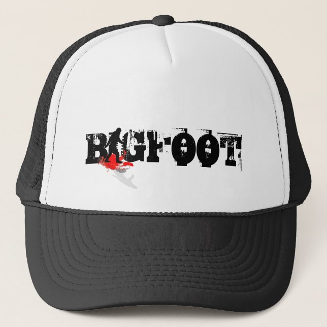 Bigfoot * black logo" trucker hat (Front)