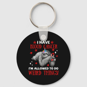 Bigfoot Blood Cancer Awareness Apparel I Allow To Keychain