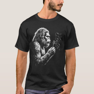 Bigfoot Blowing Soap Bubbles T-Shirt