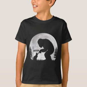 Bigfoot Boop Cat Retro Funny Sasquatch Meme Cat T-Shirt