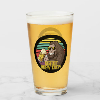 Bigfoot Brew Crew Beer Glass