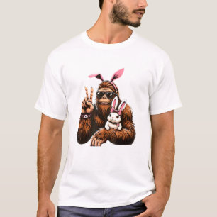 Bigfoot Bunny Drôle de T-Shirt de Pâques de Sasqua