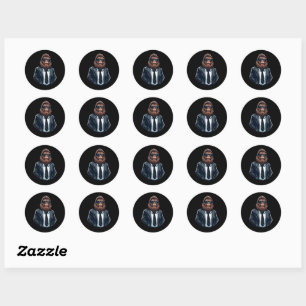 Bigfoot Businessman - Cool Funny Sasquatch Classic Round Sticker