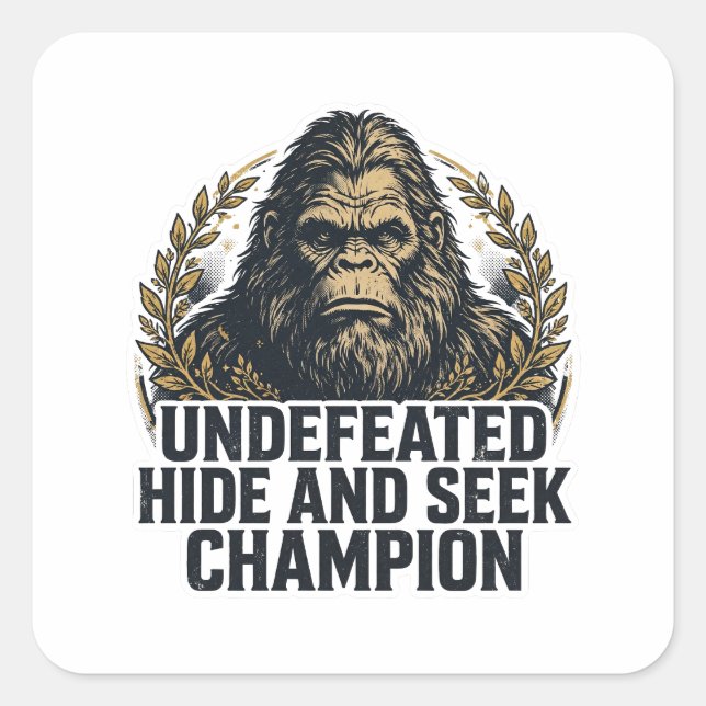 Bigfoot Cache-Cache Champion Patch Autocollant (Devant)