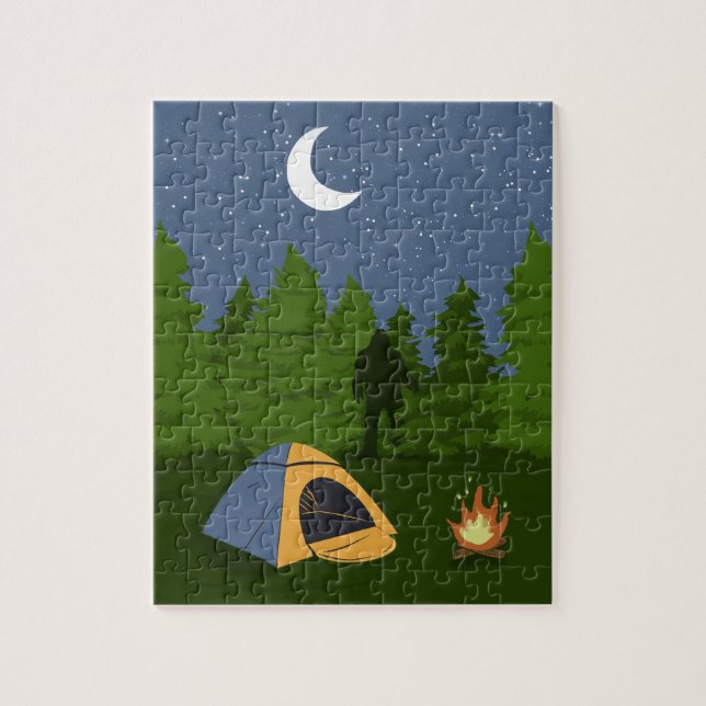 BigFoot Camping  Jigsaw Puzzle (Vertical)