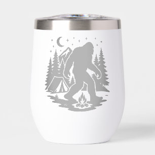 Bigfoot Camping Wine Tumbler