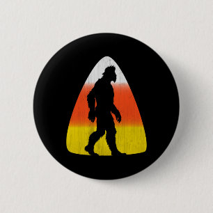 Bigfoot Candy Corn Fall Holiday Halloween And Than 2 Inch Round Button
