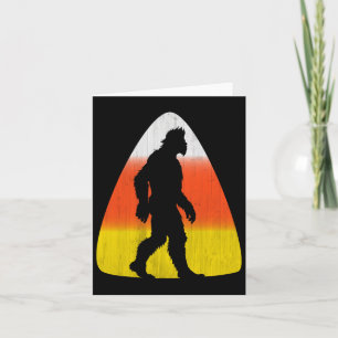 Bigfoot Candy Corn Fall Holiday Halloween And Than Card