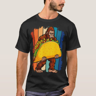 Bigfoot Carrying Taco Funny Cinco De Mayo Boys T-Shirt