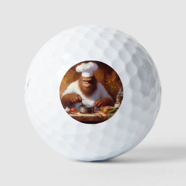 Bigfoot Chef Golf Balls (Front)