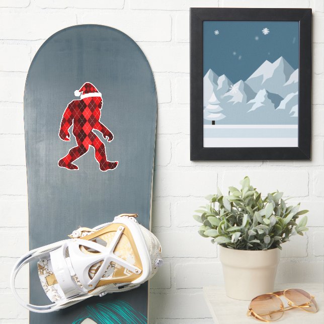 Bigfoot Christmas - Funny Christmas  (Snowboard)