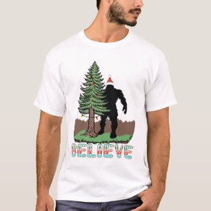 Bigfoot Christmas Gifts For   Believe Bigfoot T-Shirt