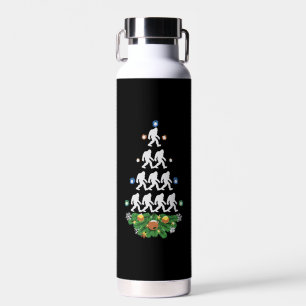 Bigfoot Christmas Tree Sasquatch Santa Lovely Water Bottle