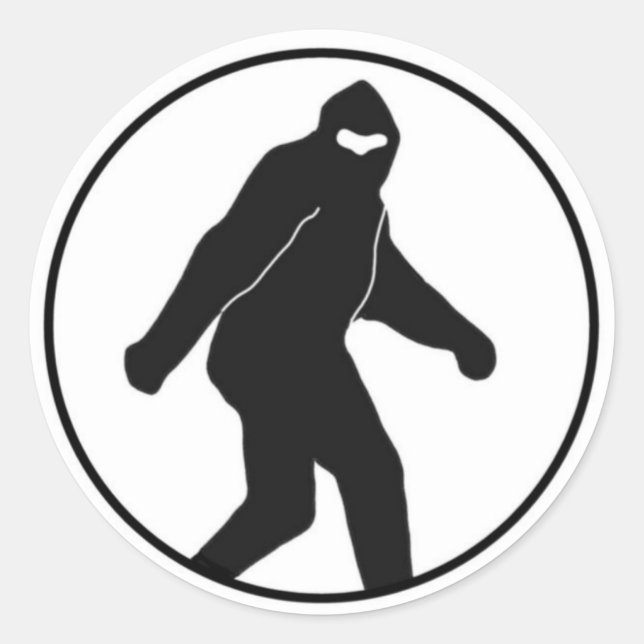 Bigfoot Classic Round Sticker (Front)