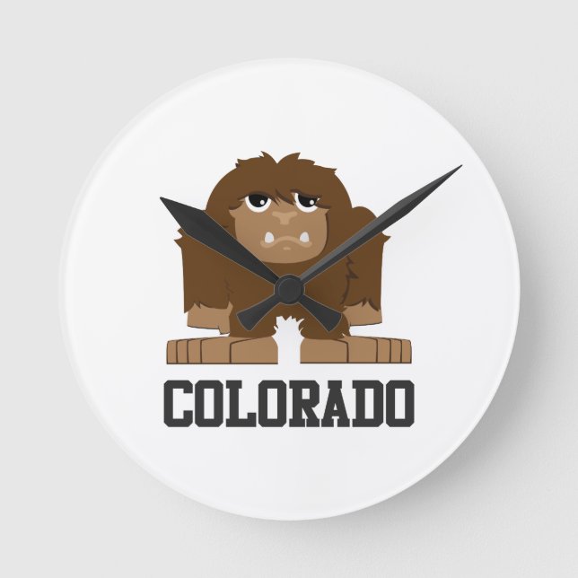 Bigfoot Colorado Round Clock (Front)