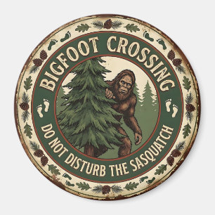 Bigfoot Crossing Magnet