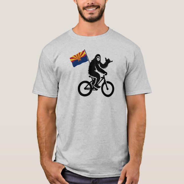 Bigfoot Cycling Arizona Flag T-Shirt (Front)