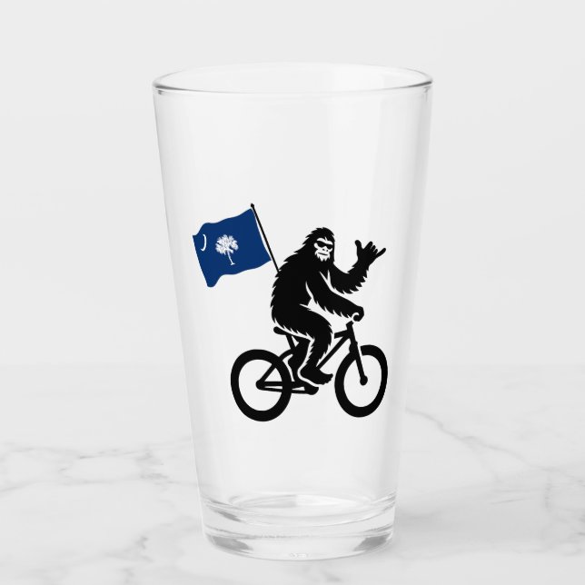 Bigfoot Cycling South Carolina Flag Glass (Front)
