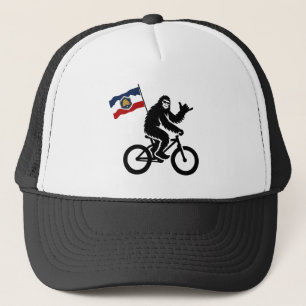 Bigfoot Cycling Utah Flag Trucker Hat