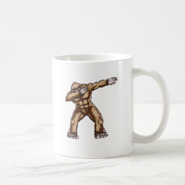Bigfoot Dabbing Coffee Mug (Right)