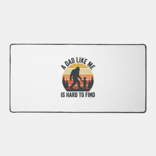 Bigfoot Dad Like Me Is Hard to Find Vintage Shirt_ Desk Mat